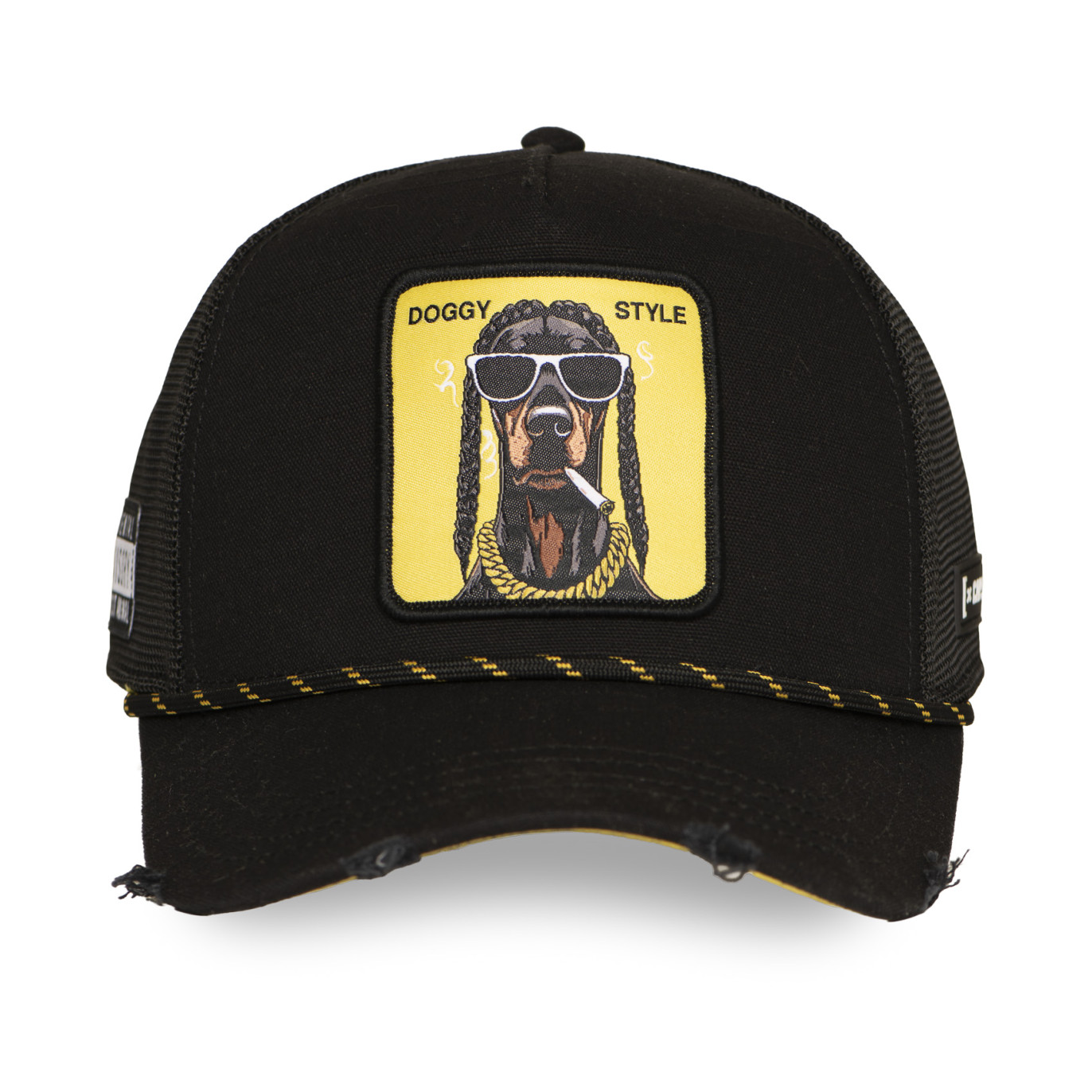 Casquette trucker premium avec filet et patch Doggy style