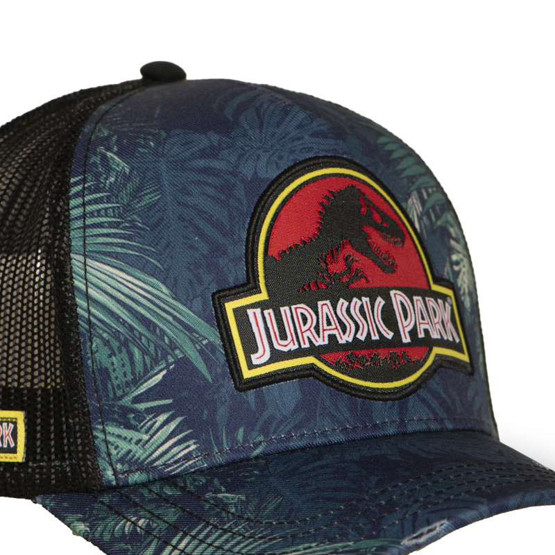Casquette trucker avec filet et patch Jurassic Park