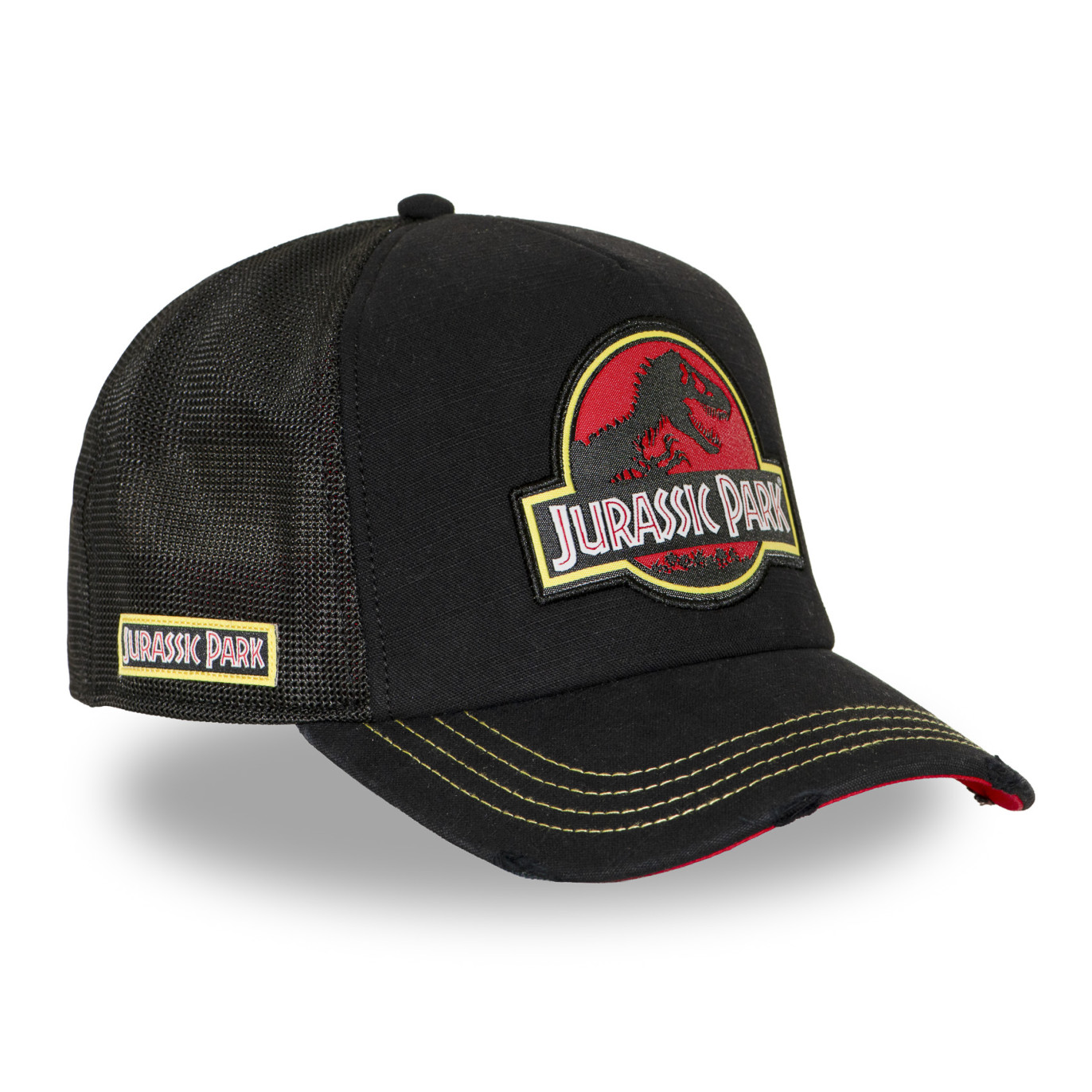 Casquette trucker premium avec filet et patch Jurassic Park