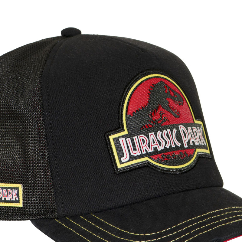 Casquette trucker premium avec filet et patch Jurassic Park