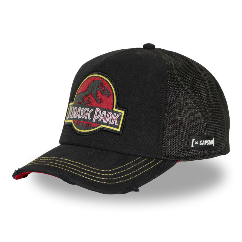 Casquette trucker premium avec filet et patch Jurassic Park