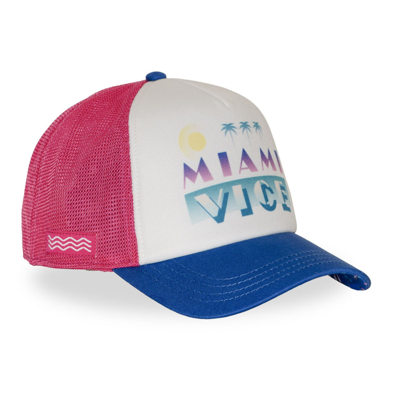 Casquette Trucker Snapback Bleue Miami Vice - Capslab