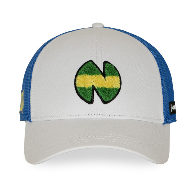 Casquette baseball avec filet et patch Olive & Tom Newteam