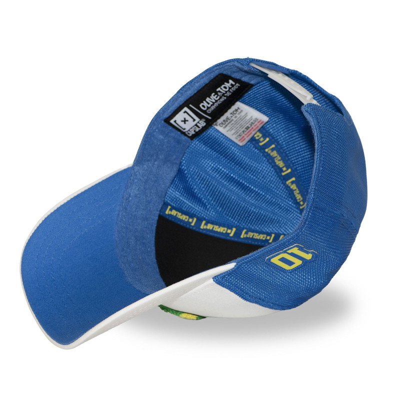 Casquette baseball avec filet et patch Olive & Tom Newteam