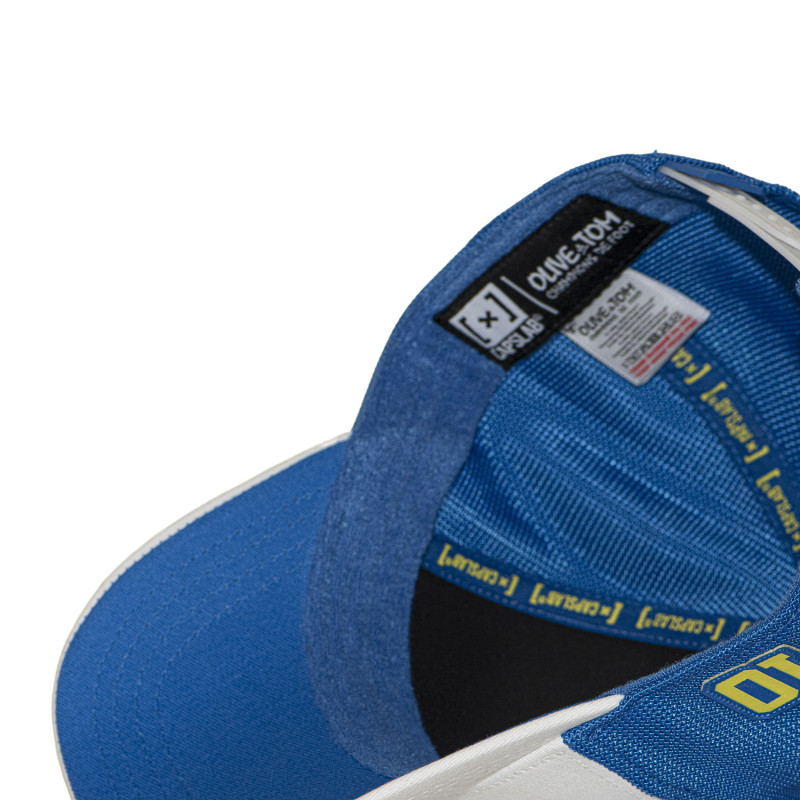 Casquette baseball avec filet et patch Olive & Tom Newteam