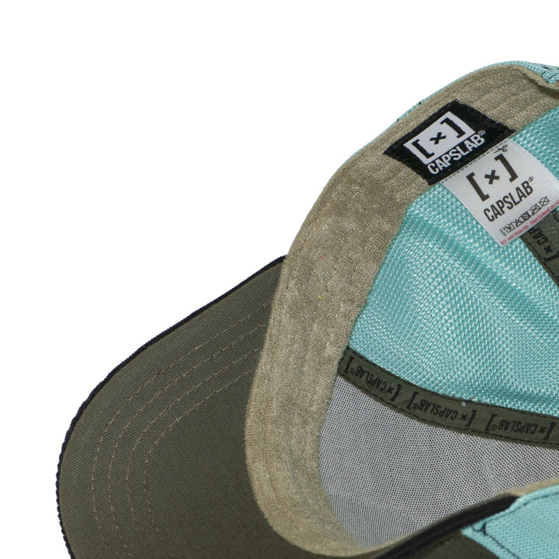 Casquette Trucker Snapback Kaki - Capslab