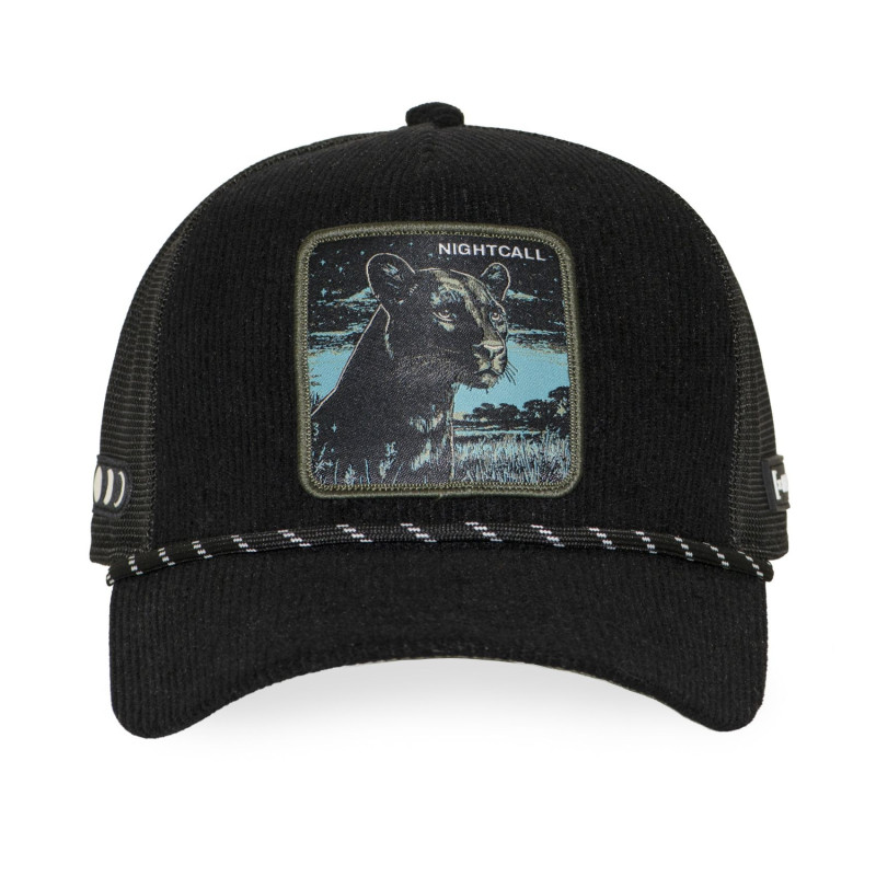 Casquette Trucker Snapback Noire - Capslab