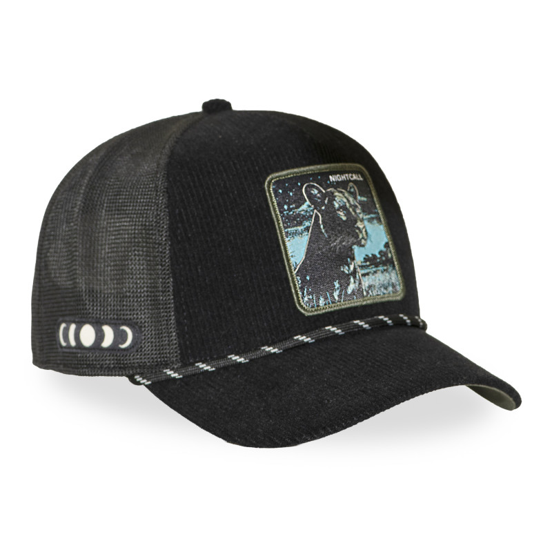 Casquette Trucker Snapback Noire - Capslab