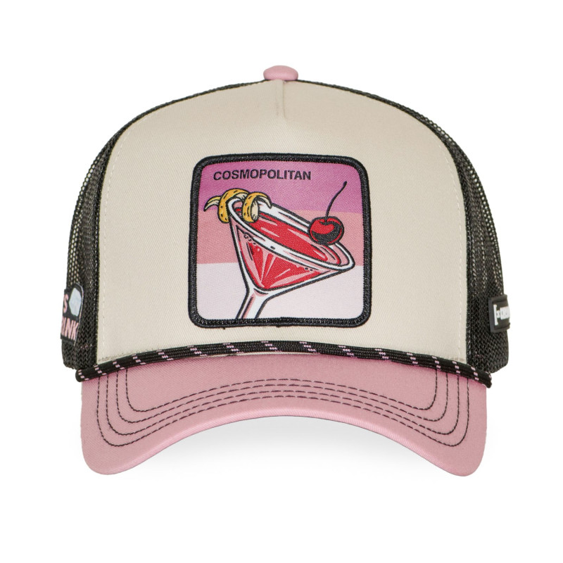 Casquette Trucker Snapback Rose - Capslab