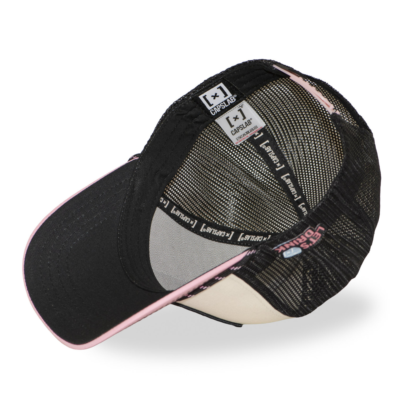 Casquette Trucker Snapback Rose - Capslab