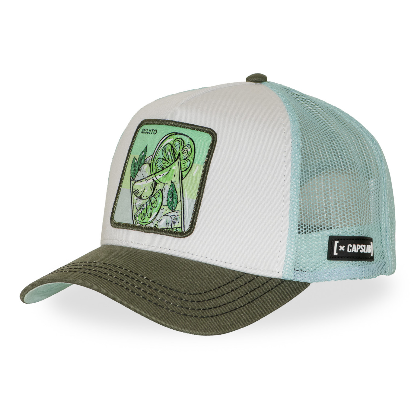 Casquette Trucker Snapback Verte - Capslab
