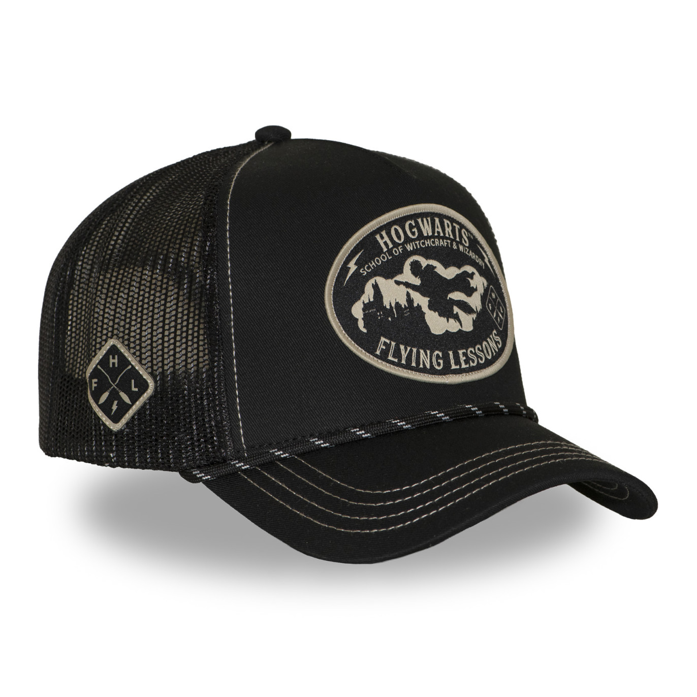 Casquette Trucker Harry Potter Snapback Noire - Capslab