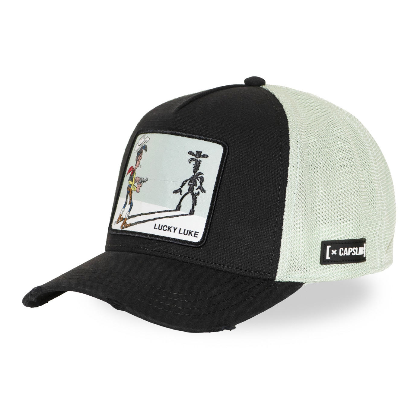 Casquette premium trucker avec filet effet usé Lucky Luke  Fresh Luky