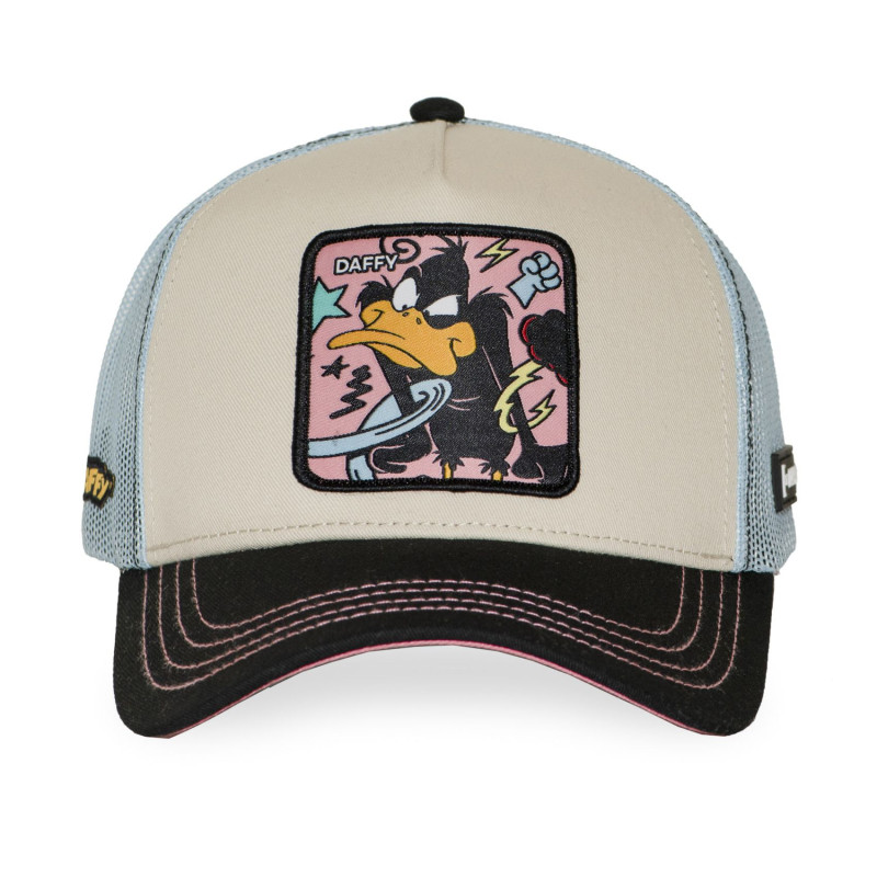Casquette Trucker Looney Tunes Daffy Duck Snapback Beige - Capslab