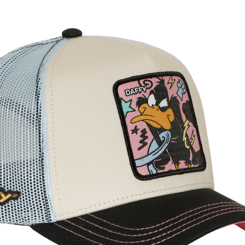 Casquette Trucker Looney Tunes Daffy Duck Snapback Beige - Capslab