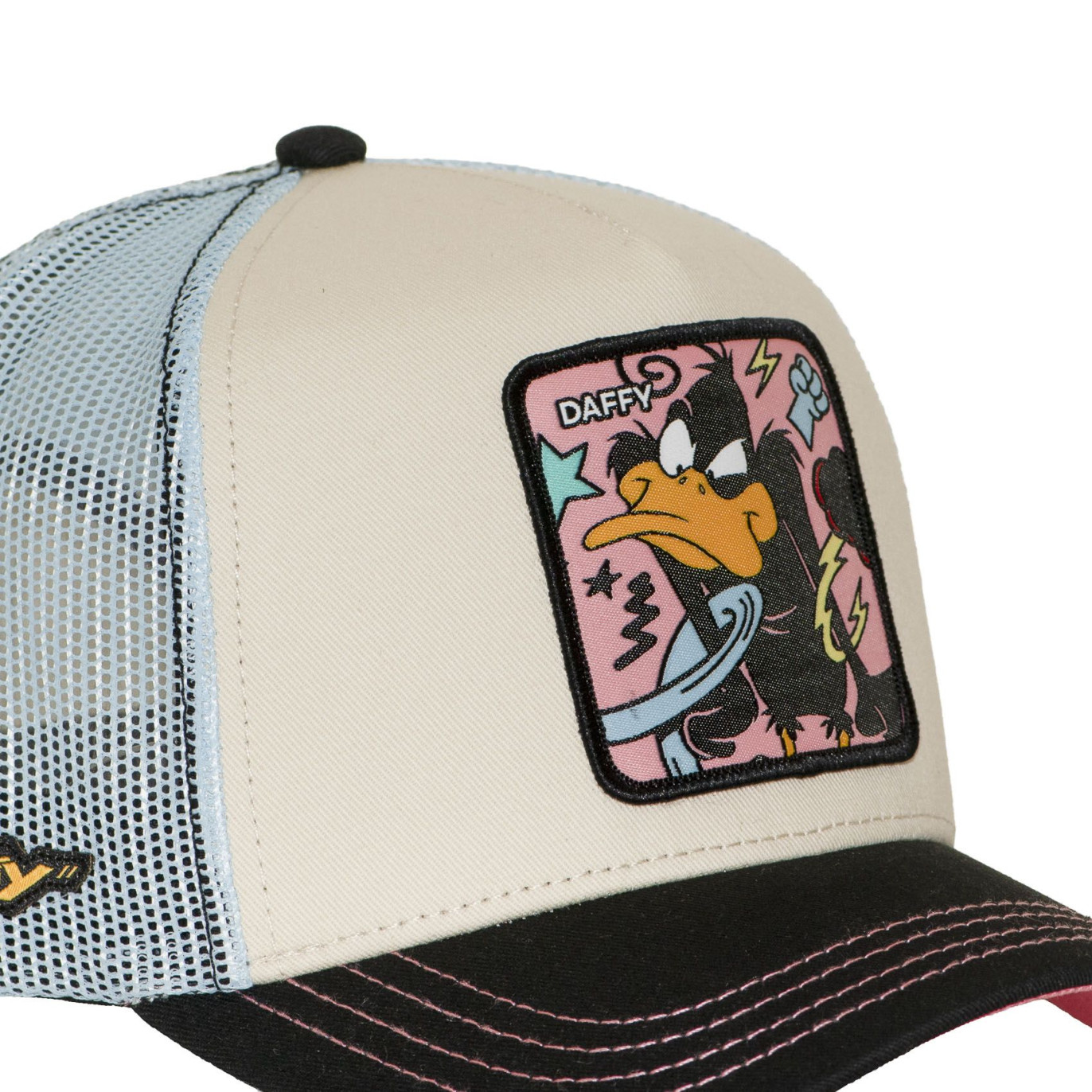 Casquette Trucker Looney Tunes Daffy Duck Snapback Beige - Capslab