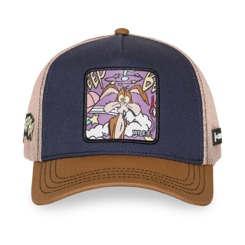 Casquette Trucker Looney Tunes Coyote Snapback Marron - Capslab