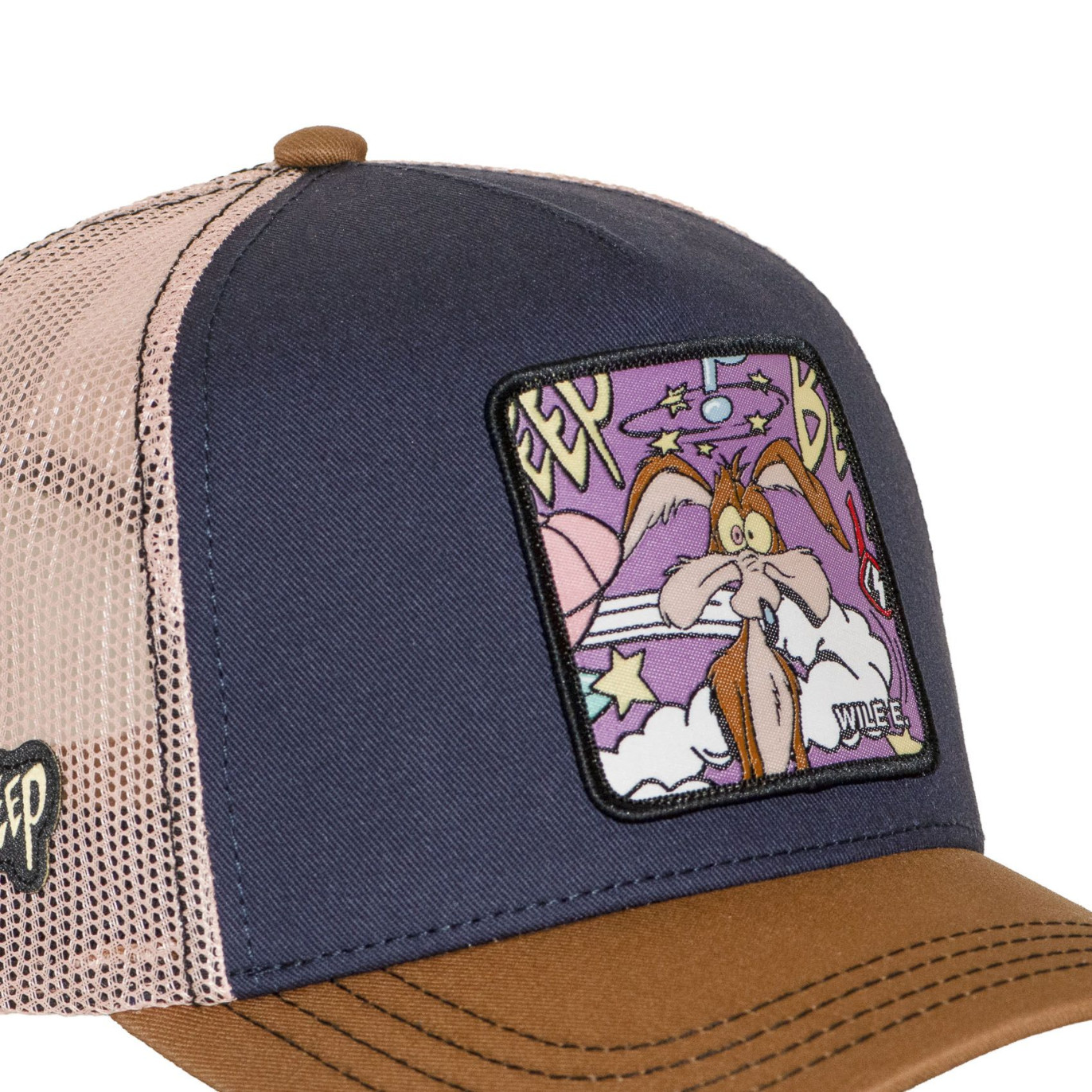 Casquette Trucker Looney Tunes Coyote Snapback Marron - Capslab