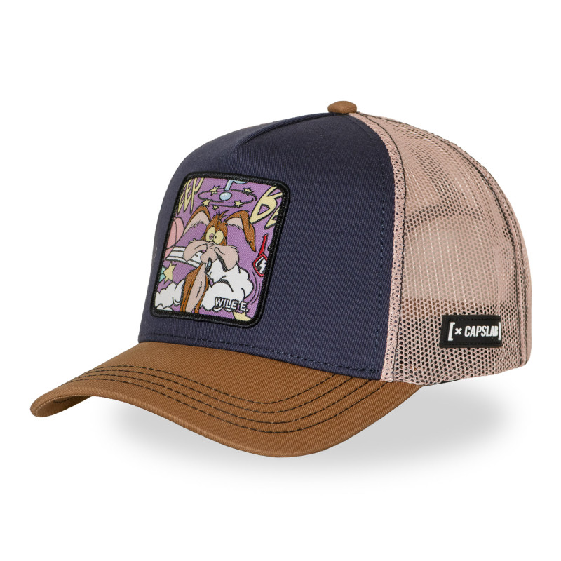 Casquette Trucker Looney Tunes Coyote Snapback Marron - Capslab