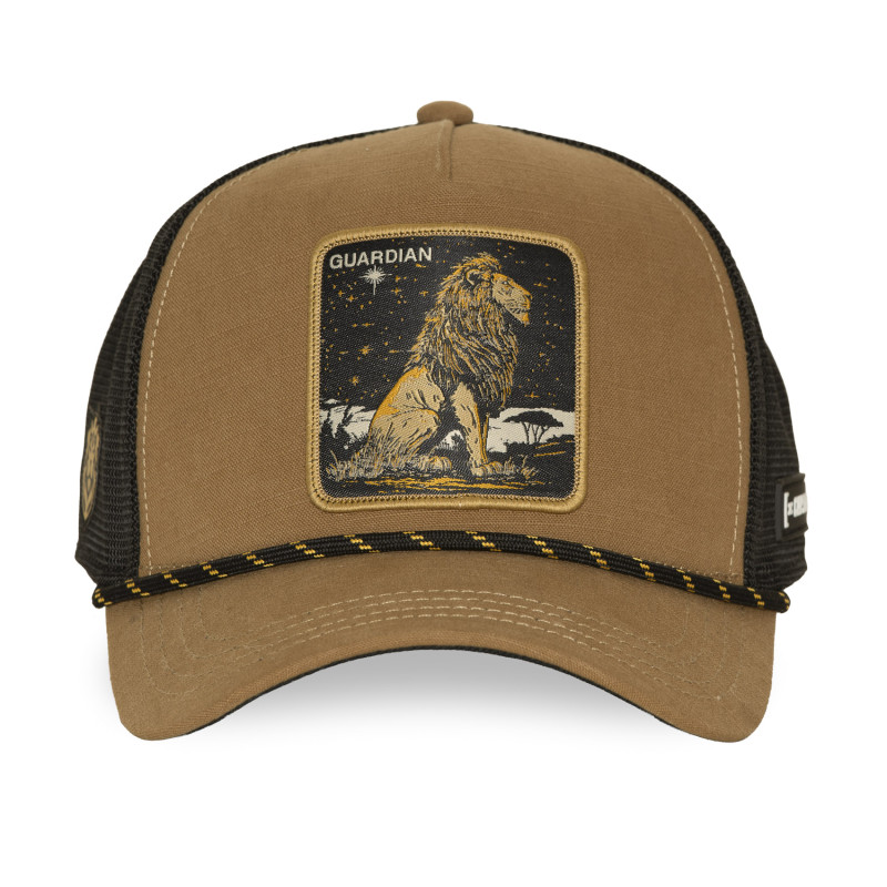 Casquette trucker premium avec filet et patch Lion