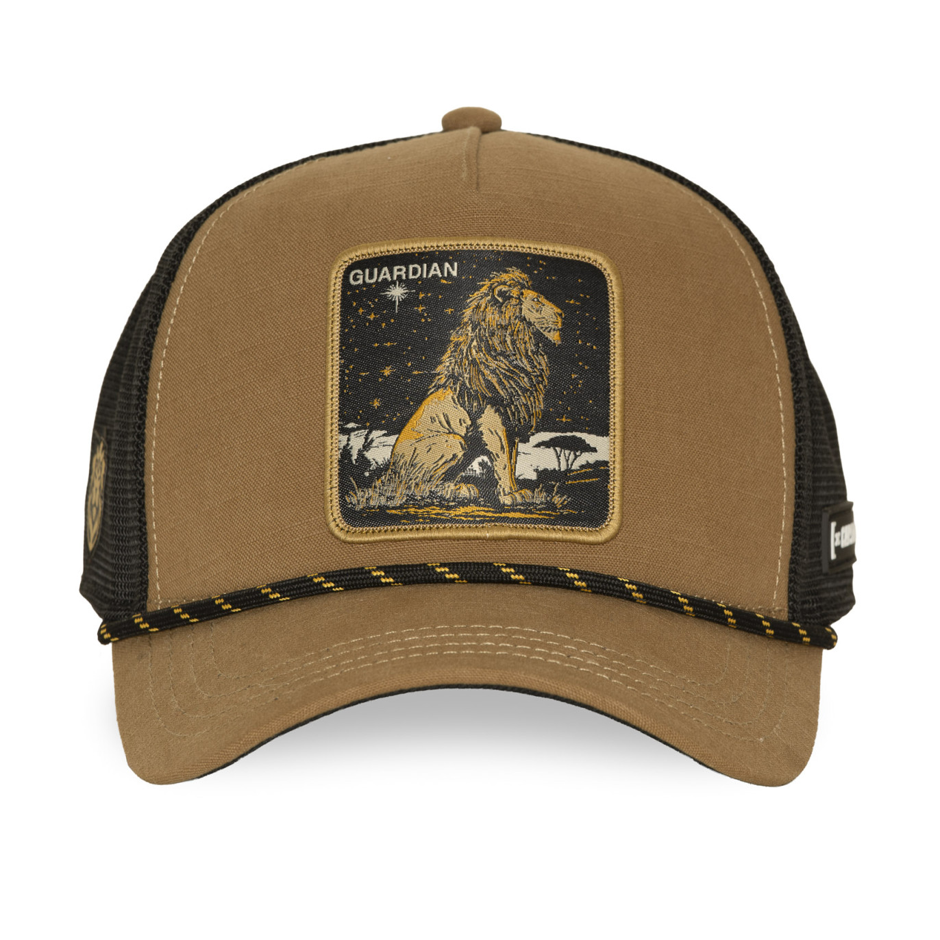 Casquette trucker premium avec filet et patch Lion