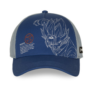 Casquette Trucker Dragon Ball Z Vegetto Snapback Bleue - Capslab