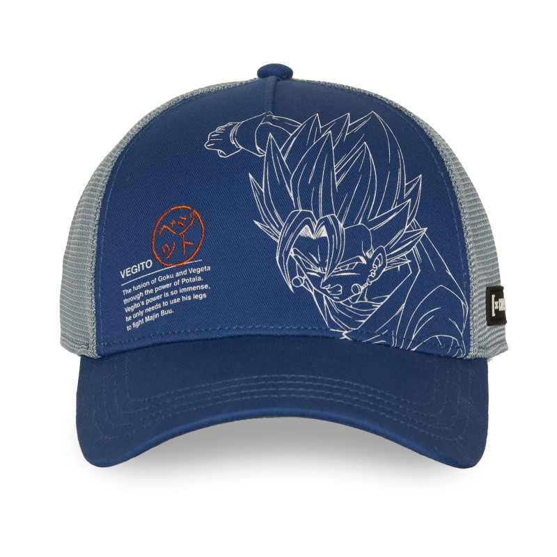 Casquette Trucker Dragon Ball Z Vegetto Snapback Bleue - Capslab