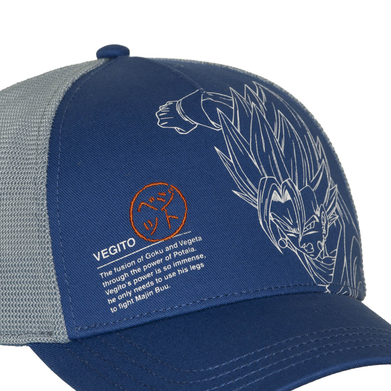 Casquette Trucker Dragon Ball Z Vegetto Snapback Bleue - Capslab