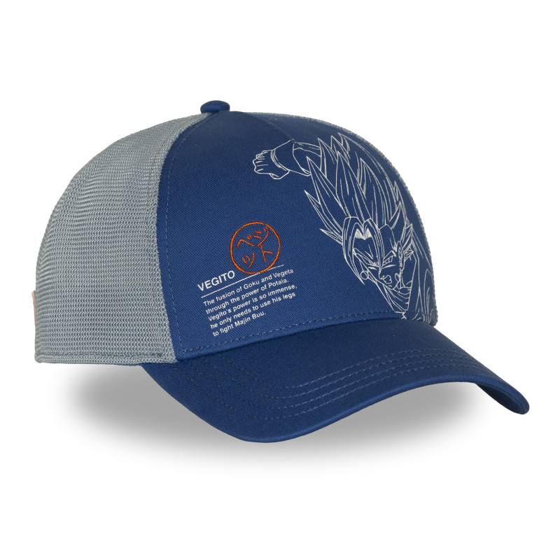 Casquette Trucker Dragon Ball Z Vegetto Snapback Bleue - Capslab