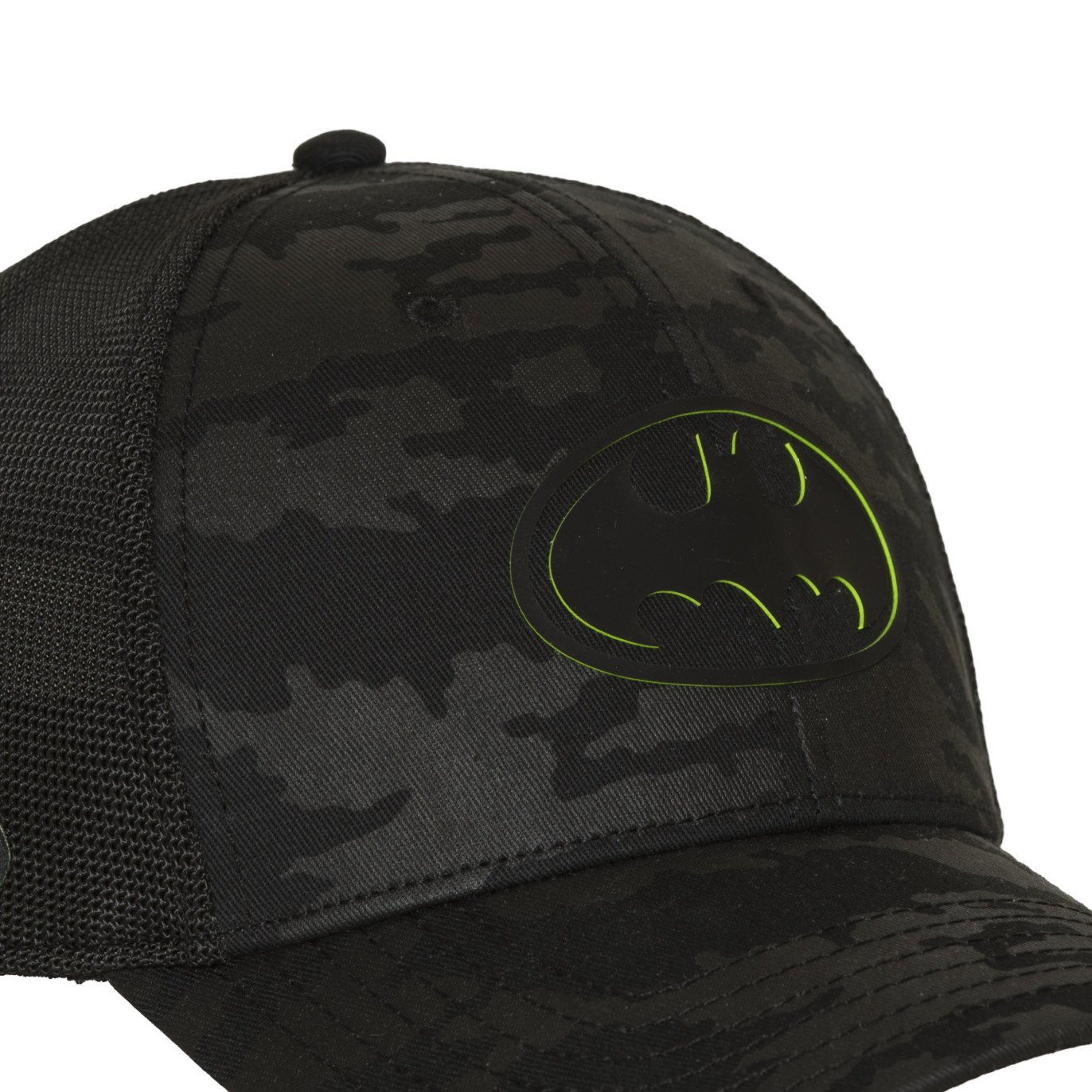 Casquette baseball premium avec filet et patch Dc Comics Neon Logo
