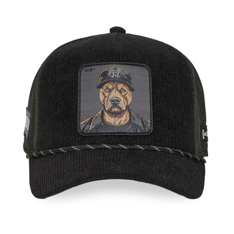 Casquette Trucker Snapback Noire - Capslab