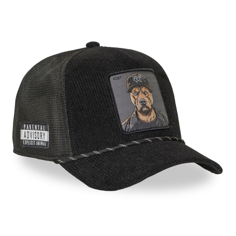 Casquette Trucker Snapback Noire - Capslab