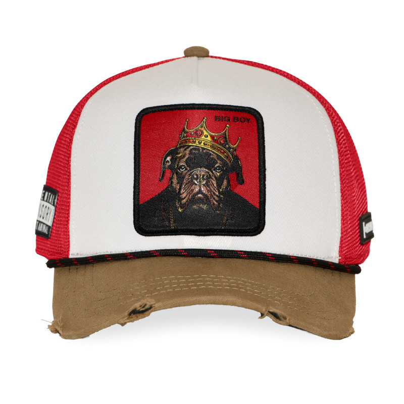 Casquette Trucker Snapback Rouge - Capslab