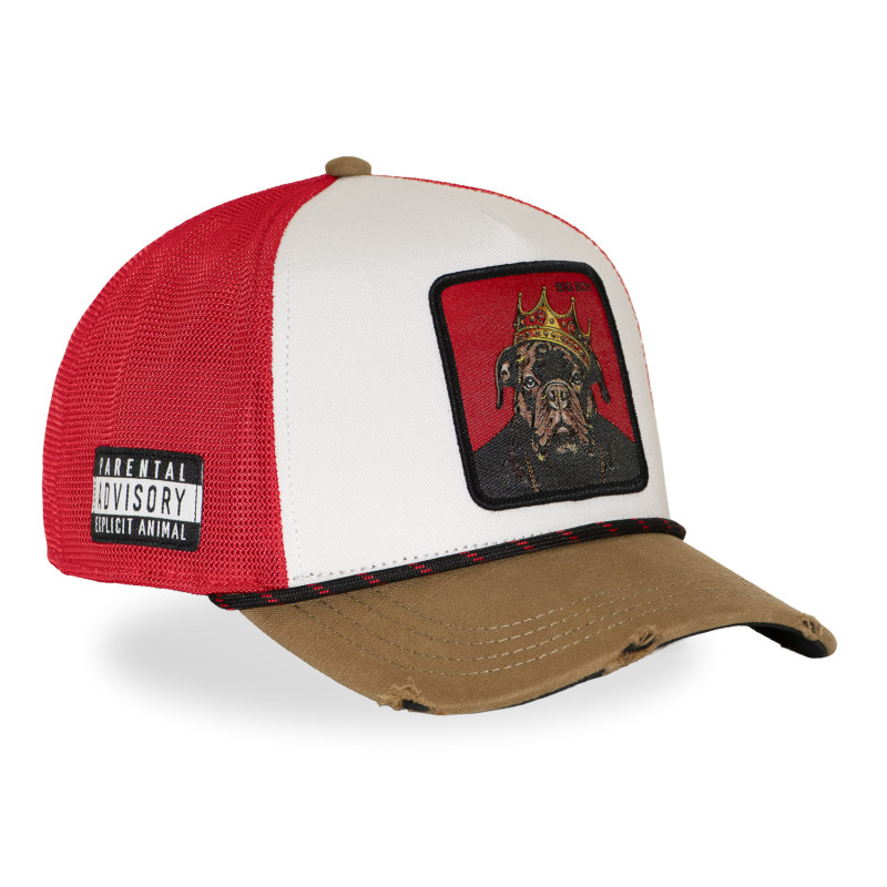 Casquette Trucker Snapback Rouge - Capslab