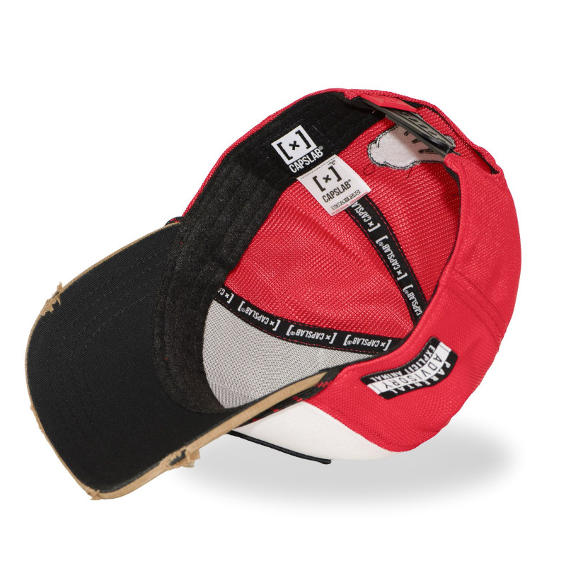 Casquette Trucker Snapback Rouge - Capslab