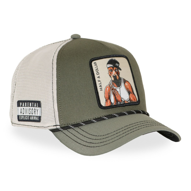 Casquette trucker premium avec filet et patch Half A Dollar