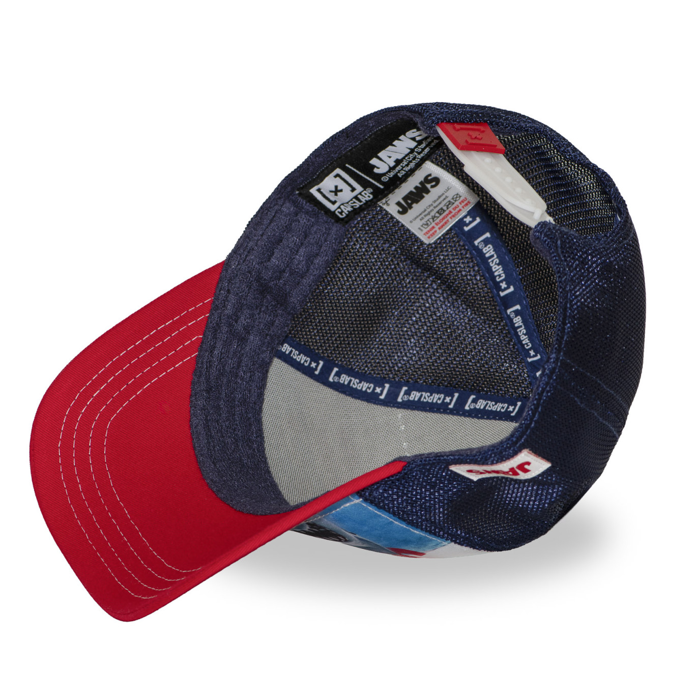 Casquette trucker premium avec filet et patch Jaws