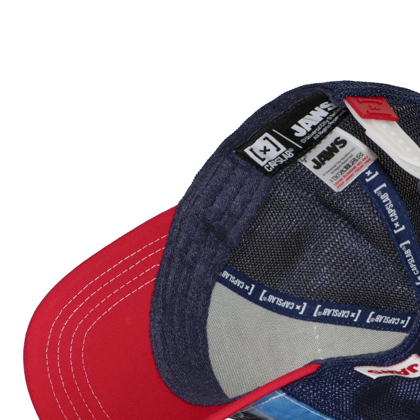 Casquette trucker premium avec filet et patch Jaws