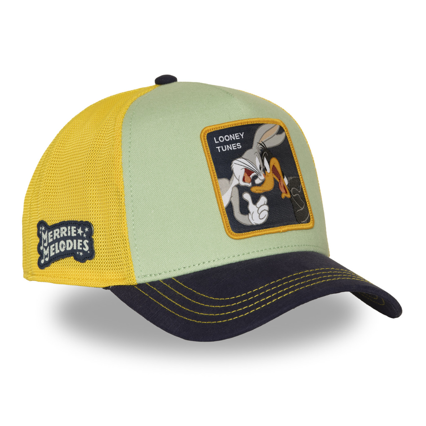 Casquette trucker premium filet et patch Looney Tunes Bugs and Daffy