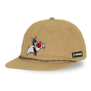 Casquette Visière Looney Tunes Grosminet Strapback / Boucle Beige - Capslab