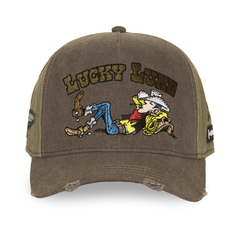 Casquette Baseball Lucky Luke Snapback Marron - Capslab