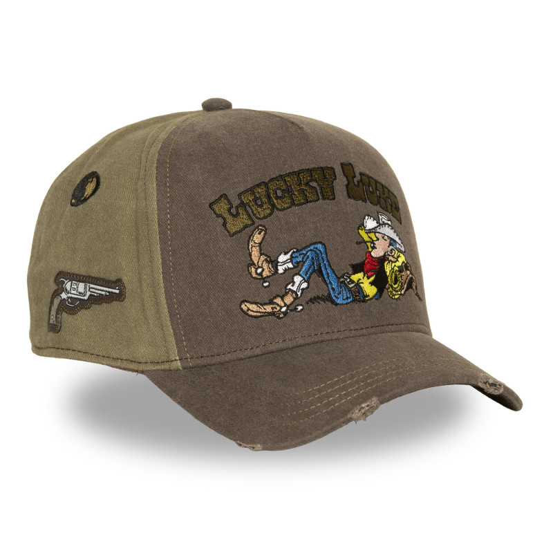 Casquette Baseball Lucky Luke Snapback Marron - Capslab