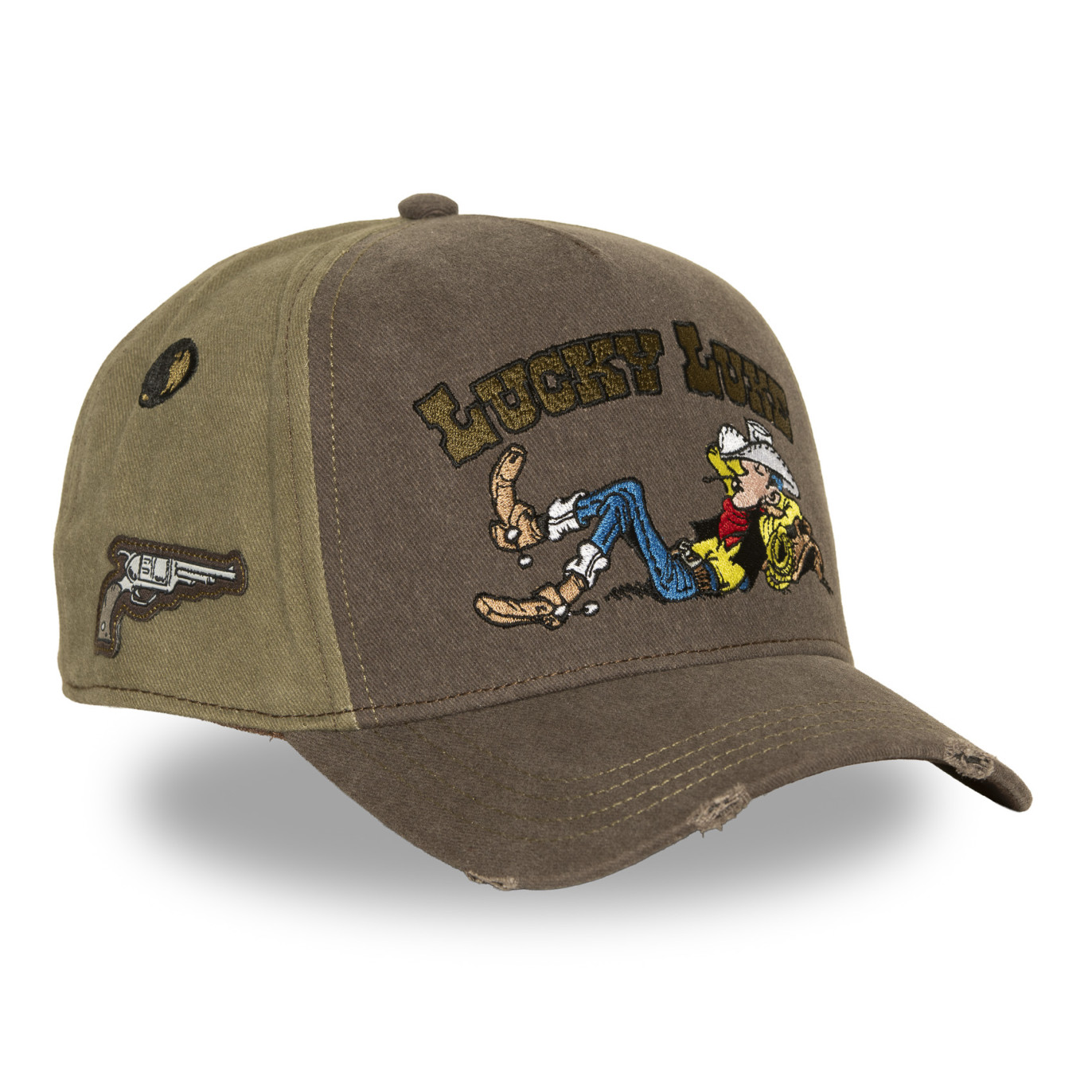 Casquette Baseball Lucky Luke Snapback Marron - Capslab