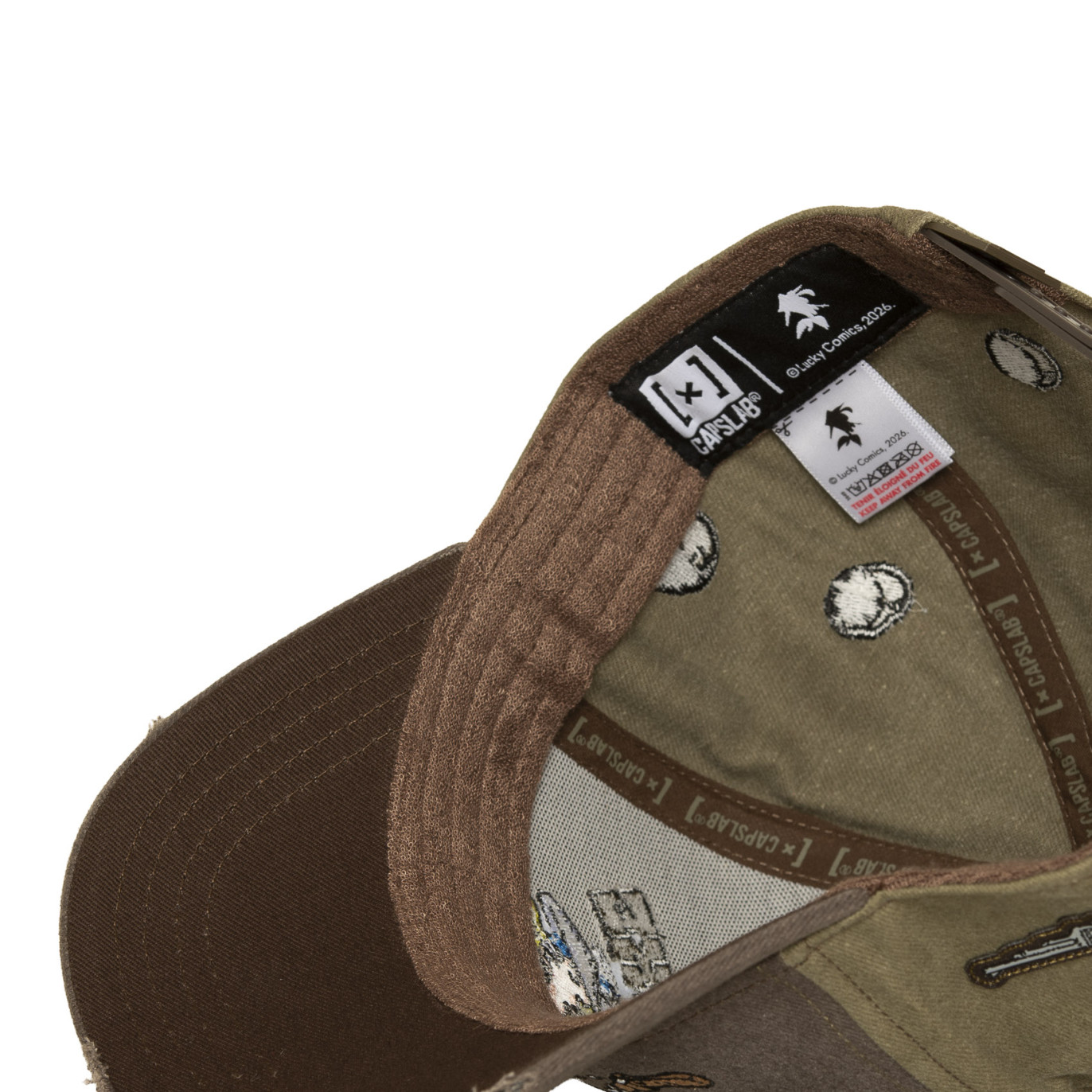Casquette Baseball Lucky Luke Snapback Marron - Capslab