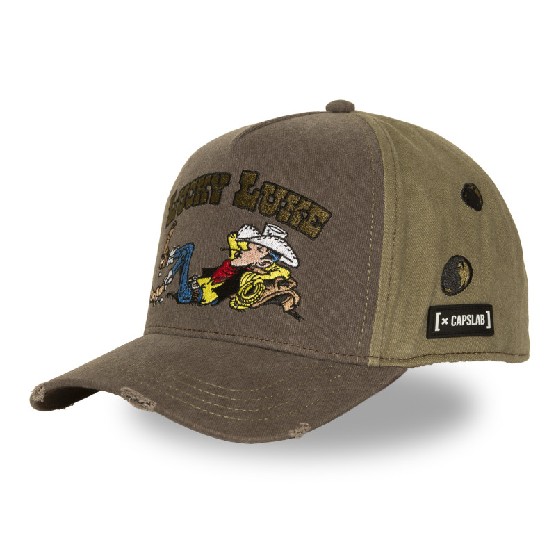 Casquette Baseball Lucky Luke Snapback Marron - Capslab