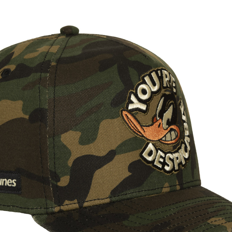 Casquette Baseball Looney Tunes Daffy Duck Snapback Kaki - Capslab