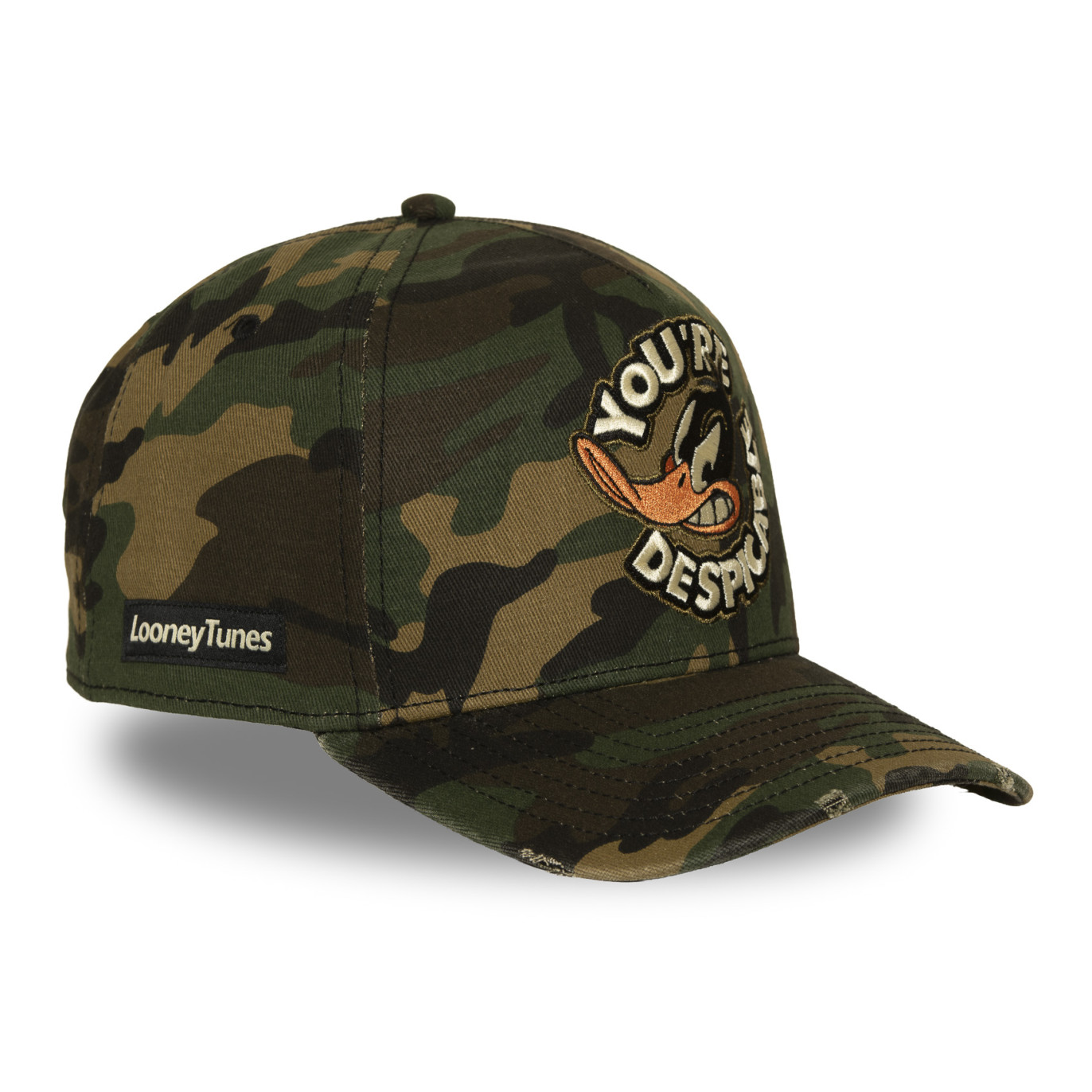 Casquette Baseball Looney Tunes Daffy Duck Snapback Kaki - Capslab
