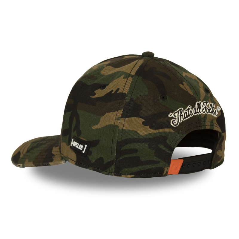 Casquette Baseball Looney Tunes Daffy Duck Snapback Kaki - Capslab