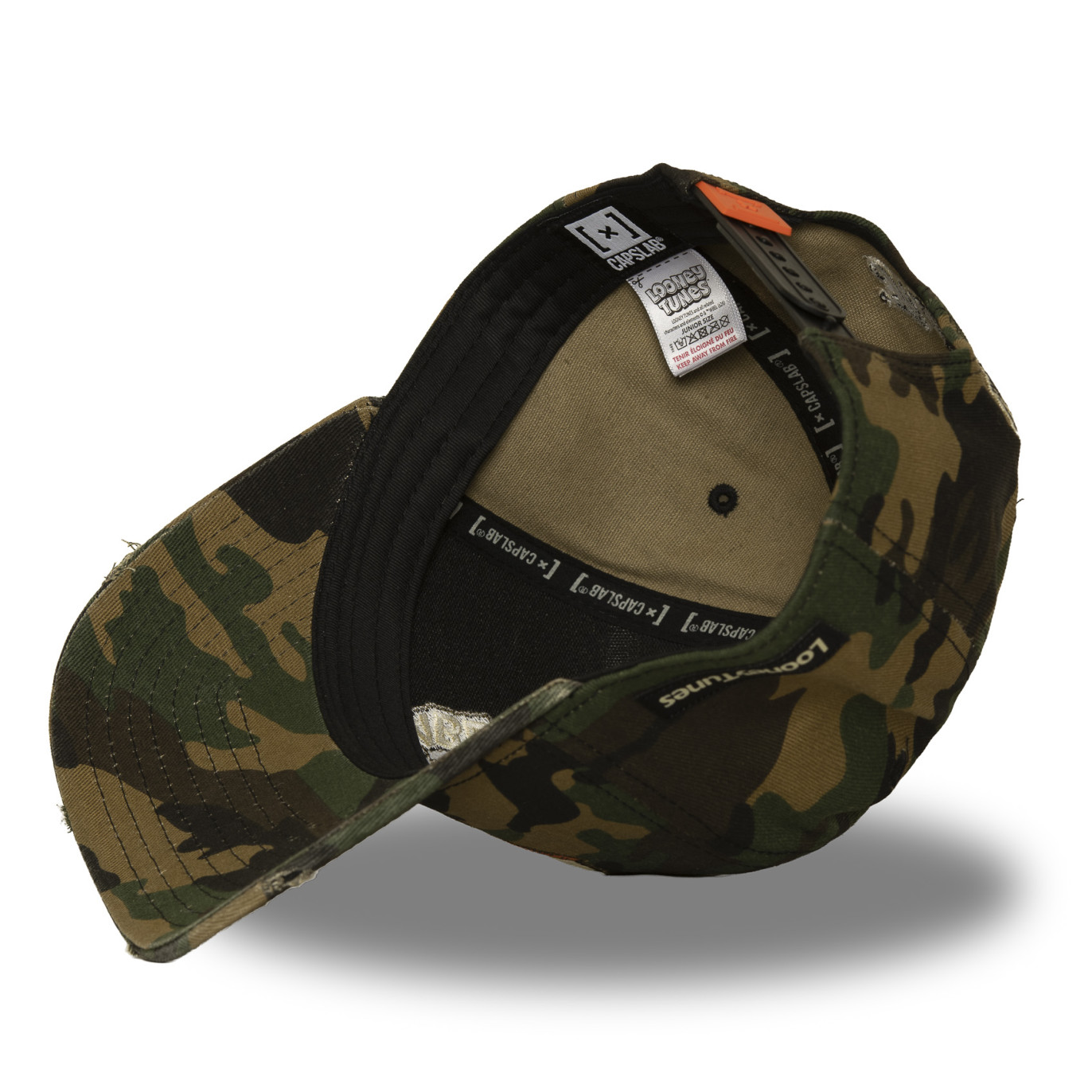 Casquette Baseball Looney Tunes Daffy Duck Snapback Kaki - Capslab