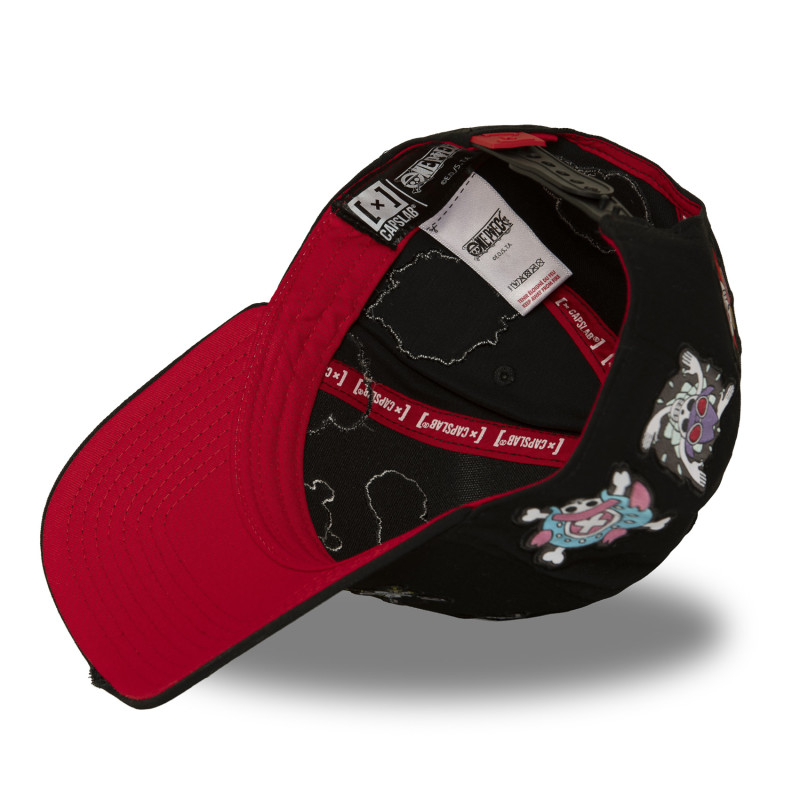Casquette Baseball One Piece Snapback Noire - Capslab